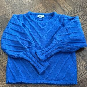Allison Clothing Electric Blue Textured Sweater
